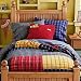Kids Flannel Patchwork Boys Bedding - Twin Comforter Cover (Patch Flannel) 68 x 88