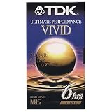 TDK Ultimate Performance VIVID 6 Hr VHS Cassette