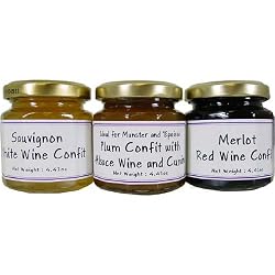 L'Epicurien Trio of Wine Confits for the Holidays: Sauvignon, Alsace and Merlot