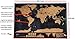 Scratch Off Map World Deluxe - Personalized Travel Poster - Share Your Travel Stories