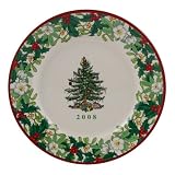 SpodeChristmasTreeAnnualBorder70thAnniversaryCollectorPlate8inch(Dated)
