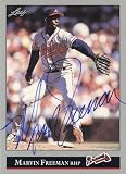 Marvin Freeman Autographed/Hand Signed 1992 Leaf Card #110 Atlanta Braves