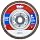 Weiler Vortec Pro Abrasive Flap Disc, Type 29, Threaded Hole, Aluminum Backing, Zirconia Alumina, 4-1/2" Dia., 80 Grit (Pack of 1)