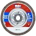 Weiler Vortec Pro Abrasive Flap Disc, Type 29, Threaded Hole, Aluminum Backing, Zirconia Alumina, 4-1/2" Dia., 80 Grit (Pack of 1)