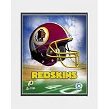 Photo File Washington Redskins Helmet Logo 8x10 Matted Photo