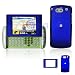 Dark Blue Rubber Feel Snap-On Cover Hard Case Cell Phone Protector for UTStarcom Quickfire PCD GTX75 Image