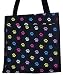 Multi Color Paw Print 12" Square Tote