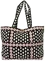 Vera Bradley Classic Black Large Tic Tac Tote