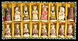 Handmade White Painted Chinese Qing Dynasty Bone Chess Set