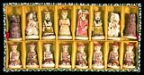 Handmade White Painted Chinese Qing Dynasty Bone Chess Set