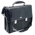 Wedo 0585301 Aktentasche Elegance inklusiv Laptop-Case schwarz mit Schultergurt, abschlie�bares Metallschloss
