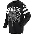 Fox Racing HC Chapter Men's Dirt Bike Motorcycle Jersey w/ Free B&F Heart Sticker - Black