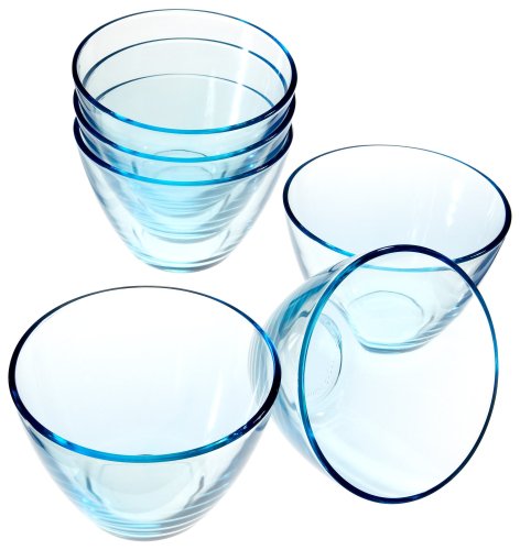 Bormioli Rocco Zeno Small Bowl, Set of 6, Sky Blue On Sale