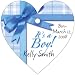 It's a Boy Gift Wrap Design Heart Shaped Personalized Thank You Tags - Set of (Set of 120)