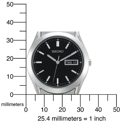 Seiko Men's Dress Silver-Tone Watch #SGF719