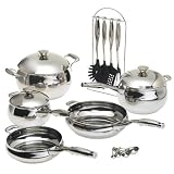 Edge Cookware 17 Piece Stainless Steel Cookware Set