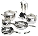 Edge Cookware 17 Piece Stainless Steel Cookware Set