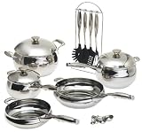 Edge Cookware 17 Piece Stainless Steel Cookware Set