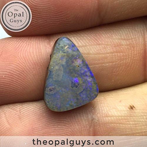9.4CT Purple Pendant Drilled Australian Boulder Opal, Natural Stone Necklace, Solid Opals