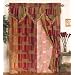 MOROCCAN TAPESTRY Curtain Set w/ Valance/Sheer/Tassels