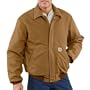 Carhartt� Flame - resistant Duck Bomber Jacket, BROWN, SM