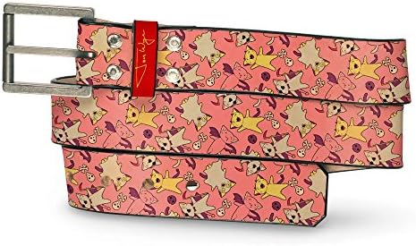 Vamp Cat Pink Leather Belt