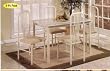 Ivory 5-pc Dinette Set, Table/Chair