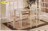 Ivory 5-pc Dinette Set, Table/Chair