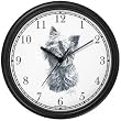 Yorkshire Terrier Dog (MS) Wall Clock by WatchBuddy Timepieces (Black Frame)