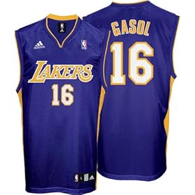 Pau Gasol Jersey: adidas Purple Replica #16 Los Angeles Lakers Jersey adidas Purple Replica #16 Los Angeles Lakers Jersey