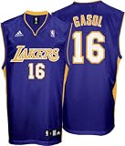 Pau Gasol Jersey: adidas Purple Replica #16 Los Angeles Lakers Jersey - Large
