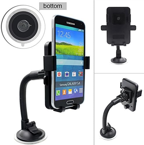 360 Degree Rotation Universal Car Mount Holder for iPhone 6/6 Plus/5S/5C/5/4S/4 , Samsung Galaxy S6/S6 Edge/S5/S4/S3/Note 4/3/2[Retail packaging] - Black