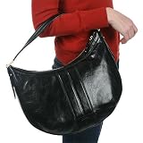 Cole Haan Aerin Leather Zip Hobo, Dark Aubergine