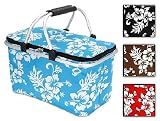 Einkaufskorb faltbar Einkaufstasche Tasche klappbar Carry Basket Korb gemustert