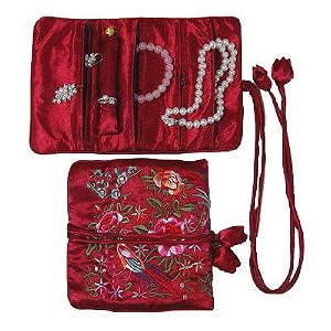 Get Embroidered Elegant Jewelry Roll