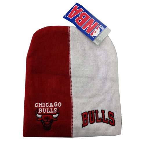 Chicago Bulls Red White Beanie Knit Winter Cap