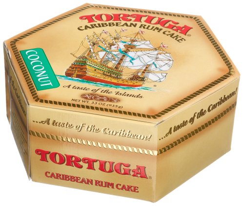 Tortuga Caribbean Rum Cake, Coconut, 33-Ounce Box by Tortuga