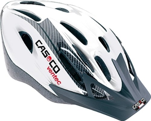 CASCO Fahrradhelm VENTEC (Sport) 55-61 cm carbon weiss