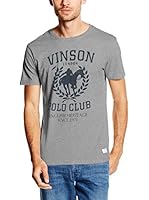 Vinson Polo Club Camiseta Manga Corta Calenne (Gris Jaspeado)