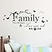 Ussore Wall Sticker Family Flower Butterfly Art Vinyl Quote Art For Kids Home Living Room House Bedroom Bathroom Kitchen Office Home Decoration