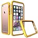 Rhino Shield Crash Guard Slim Impact Bumper for iPhone 6/6s - Yellow (includes Rear Scratch Protection Shield)