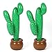 Coopay 2 Pack Inflatable Cactus Beach Backdrop Favor for Hawaiian Luau Party Summer Theme Cactus Decoration