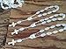 25 Pc Baptism Favors Mini Rosaries Frosted White with Silver Plated Accents/communion Favors Recuerditos De Bautismo/ Christening Favors/ Decenarios/ Decades/ Finger Rosaries