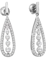 14KT White Gold 0.75 CTW Diamond Fashion Earring