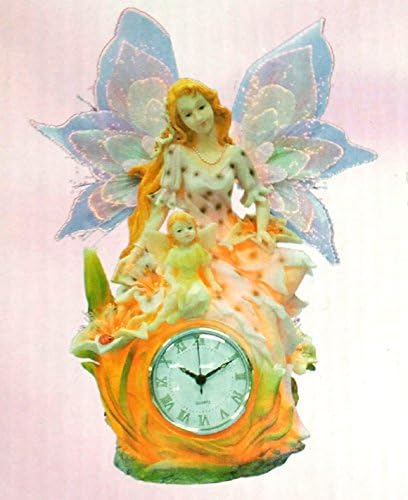 Fiber Optic - Angel Moving Wings W/ Clock