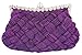 Chicastic Pleated and Braided Rhinestone studded Wedding Evening Bridal Bridesmaid Clutch Purse