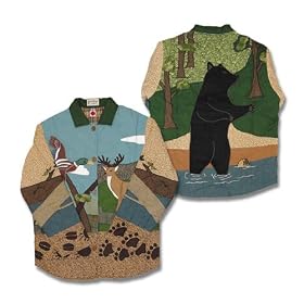 ZK Applique II Theme Wilderness Jacket - Reversible SM,MD,LG,XL (Click for choices) by TheMountainLine
