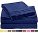 Nestl Queen Sheet Set - Luxury 1800 Ultra-Soft Microfiber Bed Sheets - Double Brushed - Deep Pockets - Easy Fit - 4 Piece Set - Bedding Sheets & Pillowcases (Queen, Royal Blue)