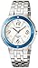 Casio Women's LTP1318D-2AV Silver Stainless-Steel Quartz Watch with White Dial