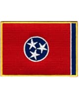 Tennessee State Flag Embroidered Patch Iron-On TN Emblem